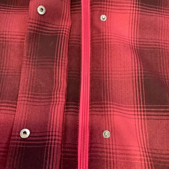 Merrell Women’s Medium Opti-Shell Opti-Warm Red & Black Hooded Coat EUC - Picture 11 of 14